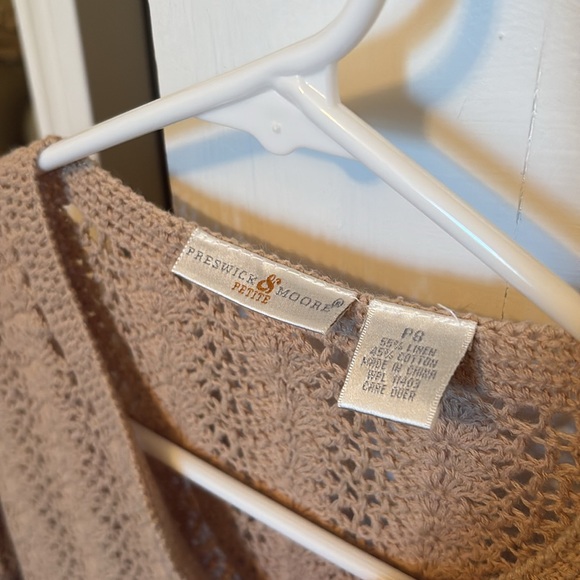 Preswick & Moore Tan Holey Sweater - Picture 4 of 4